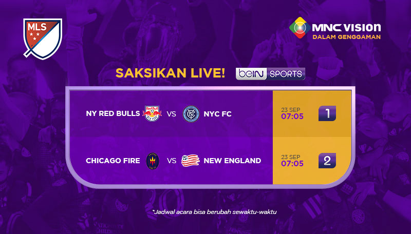 Jadwal MLS League, 23 September 2021